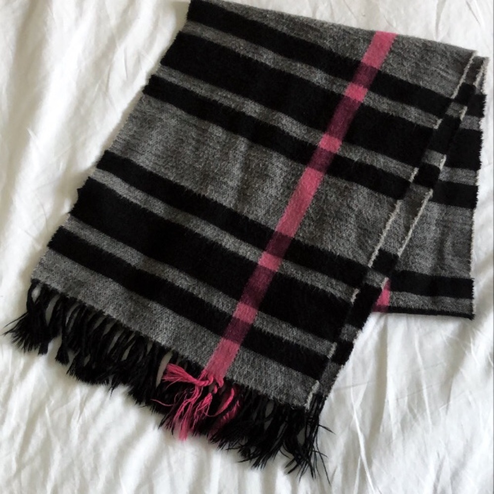 Black and grey scarf Bizou 60”